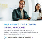 Dr. Emil Nutrition 9000mg Lion's Mane Capsules – Organic Mushroom Blend with Chaga, Reishi & Maitake