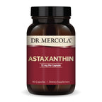 Dr. Mercola Organic Astaxanthin 12 mg – 90 Capsules | Organic Microalgae Extract, Non-GMO, Gluten-Free, Soy-Free