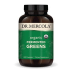 Dr. Mercola Organic Fermented Greens – 30 Servings, 180 Capsules | Immune Support, USDA Organic, Non-GMO