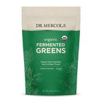 Dr. Mercola Organic Fermented Greens - 90 Servings, 9.5 oz - Certified Organic, Non-GMO, Soy-Free, USDA Organic
