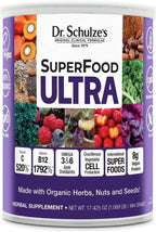 Dr. Schulze's SuperFood Ultra – Organic Super Food Powder with Vitamin B Complex & 520% Vitamin C | 17.4 oz