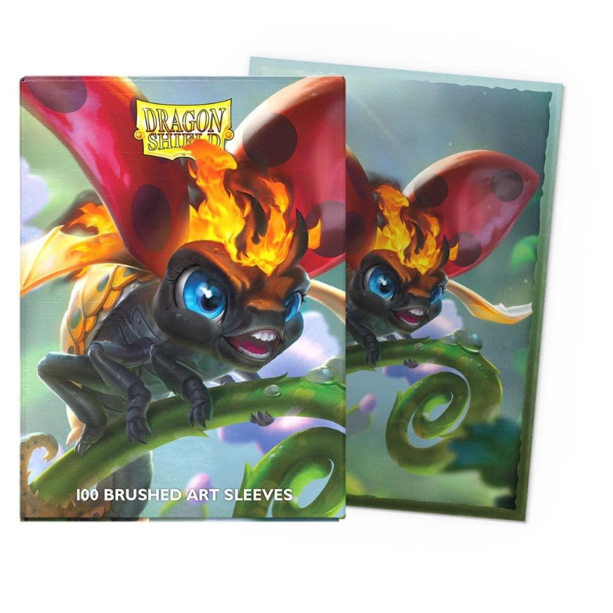 Dragon Shield Brushed Art Sleeves – Spirit Animals Burnbug | 100 CT | Premium TCG Sleeves for Pokemon, MTG, One Piece & Flesh & Blood