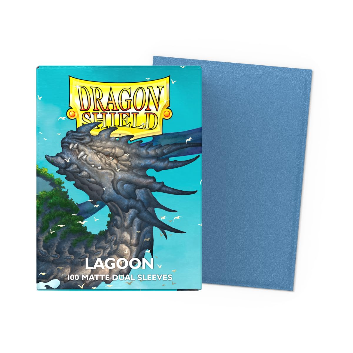 Dragon Shield Lagoon Matte Dual Standard Card Sleeves – 100 CT | Premium TCG Sleeves for Pokemon, MTG, One Piece