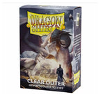 Dragon Shield Matte Clear Outer Sleeves – 100 CT, Standard 63x88 mm, Compatible with Pokemon, MTG, Flesh & Blood, One Piece