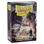 Dragon Shield Matte Clear Outer Sleeves – 100 CT, Standard 63x88 mm, Compatible with Pokemon, MTG, Flesh & Blood, One Piece