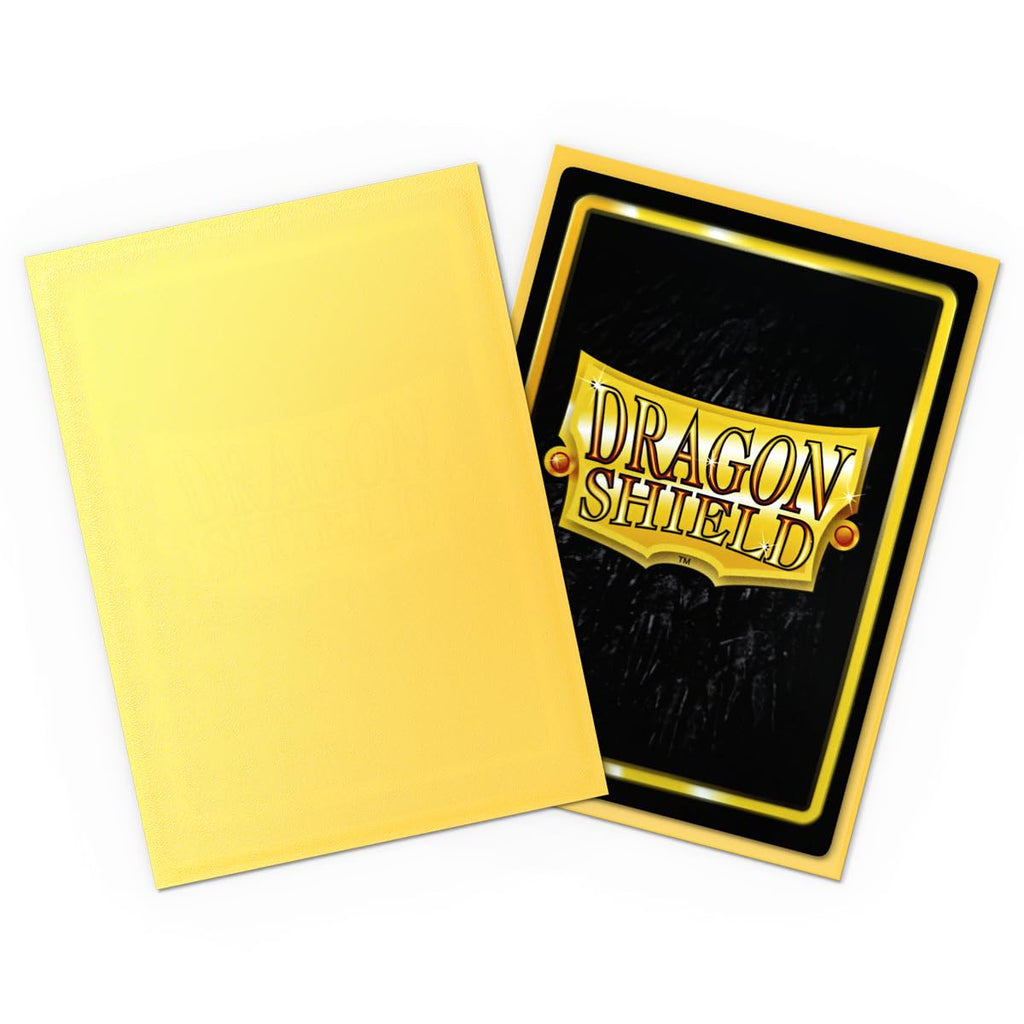 Dragon Shield Matte Card Sleeves – Standard Size, 100 Count – Yellow | Pokemon, MTG, Flesh & Blood, One Piece
