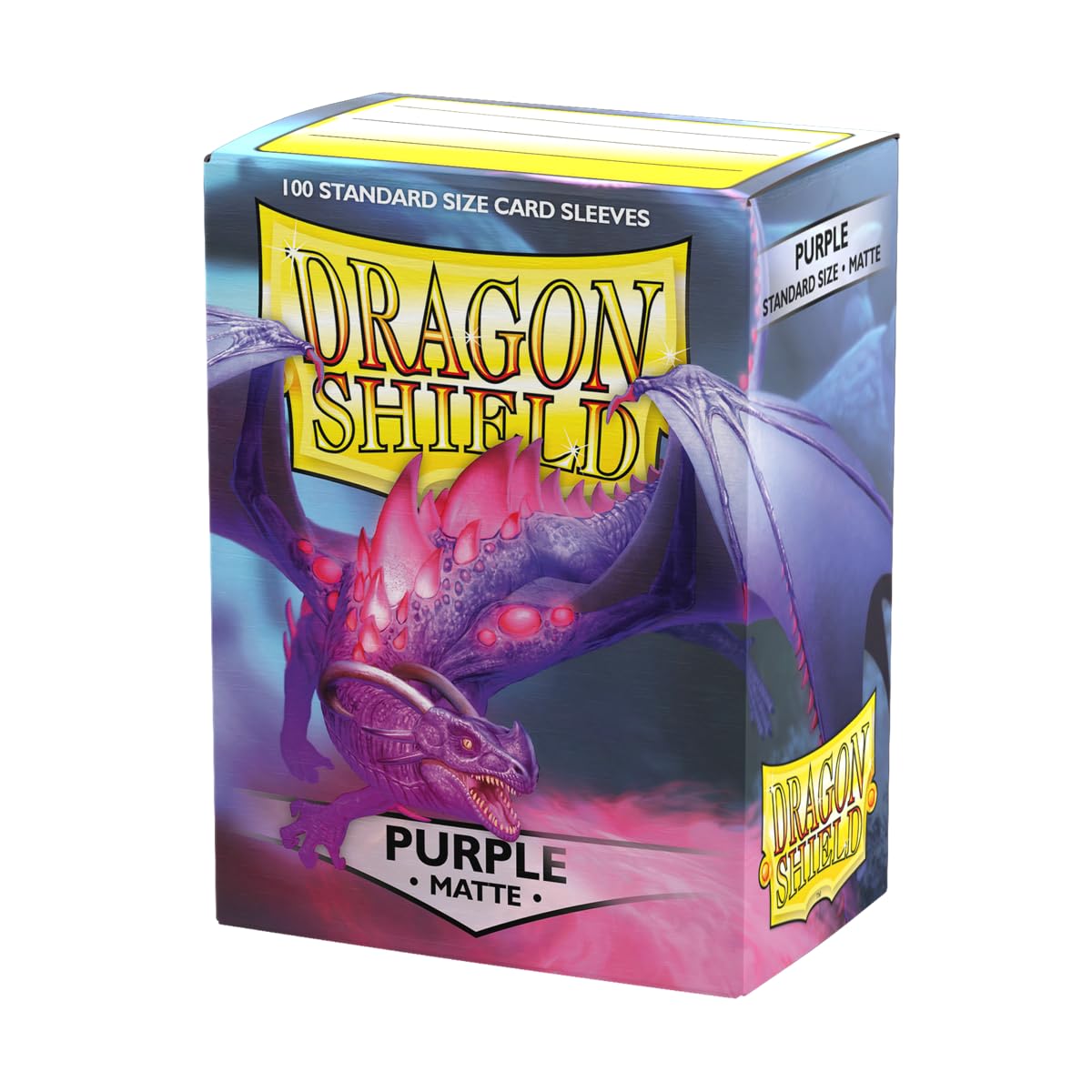 Dragon Shield Matte Sleeves – Standard Size, 100 CT, Purple | Pokemon, MTG, One Piece & Flesh & Blood Compatible