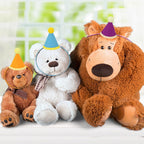 DRANSMIC 12 Pack Mini Party Hats for Stuffed Animals — Rainbow Felt Cone Hats for Dolls and Pets