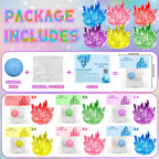 DREACAREFT 24-Pack Valentines Day Crystal Growing Kits for Kids – Cards, Class Party Favors & Gifts
