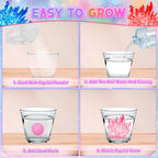 DREACAREFT 24-Pack Valentines Day Crystal Growing Kits for Kids – Cards, Class Party Favors & Gifts