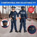 Dress Up America Police Costume for Kids – Realistic Cop Uniform Set with Shirt, Pants, Hat & Accessories