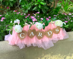 DS. DISTINCTIVE STYLE Heart Jute Burlap Cards Banner – 9x9cm for Weddings, Parties & Photo Props