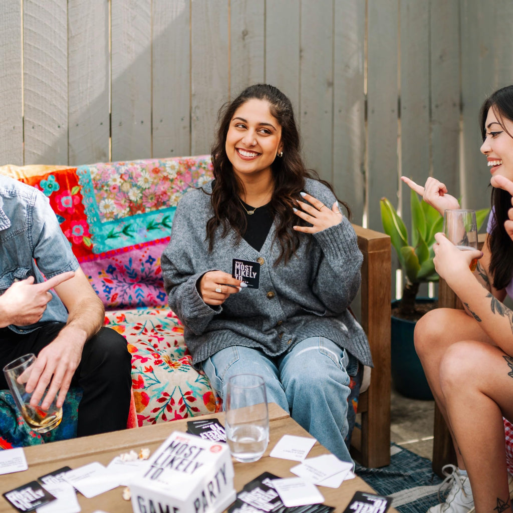 DSS Games | Who's Most Likely To: Kinda Clean Family Edition – 250 Prompt Cards | Party Game for Adults & Teens