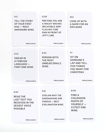 DSS Games Who Can Do It? | Competitive Adult Party Card Game for Game Night