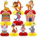 DTOFOOT 10Pcs Carnival Honeycomb Centerpieces – Circus Theme Table Decorations