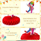 DTOFOOT 10Pcs Carnival Honeycomb Centerpieces – Circus Theme Table Decorations