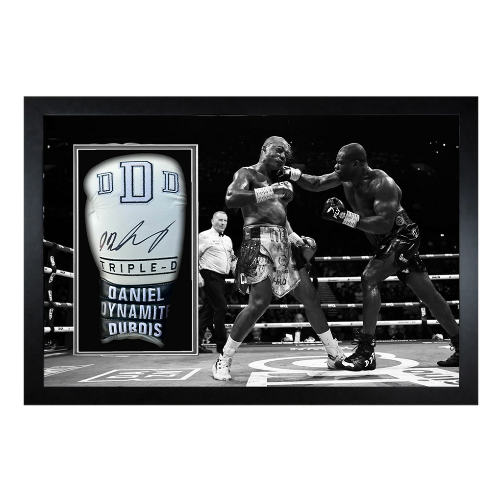 Daniel Dubois v Fabio Wardley Signed White Glove Iconic Frame