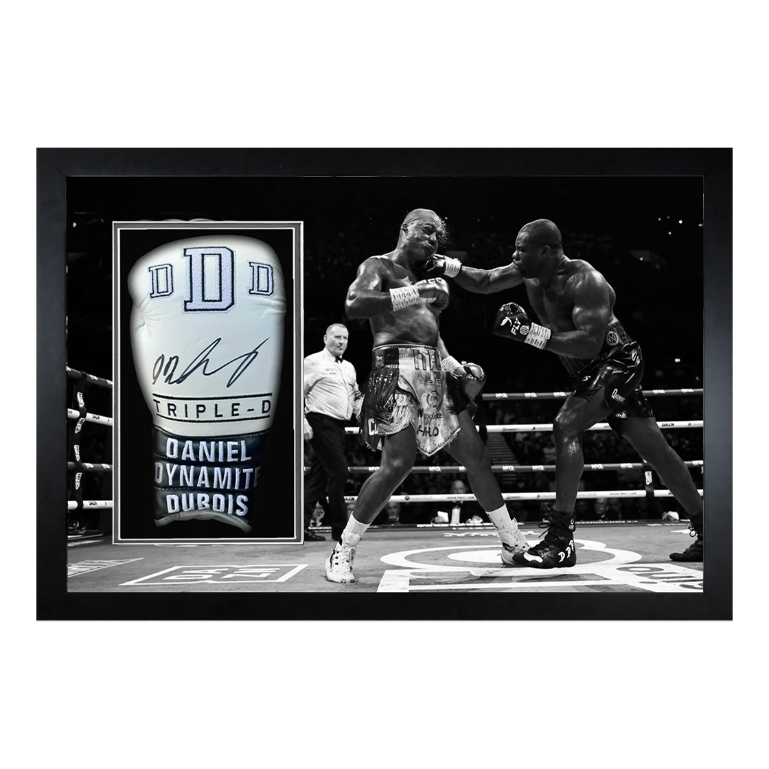 Daniel Dubois v Fabio Wardley Signed White Glove Iconic Frame