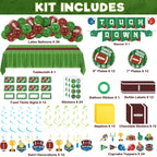 Duchong 168 Pcs Football Party Decorations – Gameday Tableware, Balloons & Banner