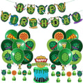 DUCTIAIARY Turtle Birthday Party Decorations — Big Cake Topper, Cupcake Toppers, Balloons & Happy Birthday Banner