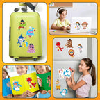 DUJAA 48 Sheets Make-a-Face Stickers for Kids – Mix & Match Animal Theme Party Favors