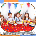 Dunzoom 4 Pack Puppy Paw Print Tablecloths – 54 x 108 in Disposable PE Pet Table Cover