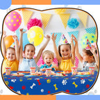 Dunzoom 4 Pack Puppy Paw Print Tablecloths – 54 x 108 in Disposable PE Pet Table Cover
