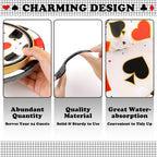 Durony 96-Piece Casino Theme Party Supplies – Plates, Napkins & Forks for Vegas-Style Events