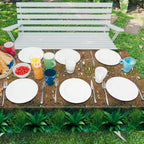 durony 2 Pieces Forest Path Tablecloth – Waterproof Safari Jungle Table Cover 108x54 Inch
