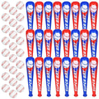 durony 24-Set Inflatable Baseball Bats & Foam Baseballs – Party Decor & Sports Favors