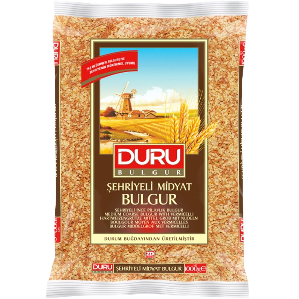 Duru Coarse Bulgur Wheat with Vermicelli, 1kg Pack