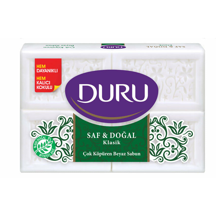 Duru Pure Natural Classic White Soap Pack 4 x 150g