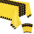 Dvaorc 4 Pack Construction Tablecloths - Rectangle 51x86 Inch Dump Truck Birthday Table Covers