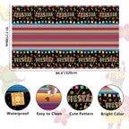 Dvaorc 4 Pack Cinco de Mayo Fiesta Tablecloths – 86 x 51 in, Oil & Water-Resistant, Easy-Clean