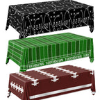 Dydamud Football Party Decorations – 3-Pack Disposable Tablecloths 108 x 54 in