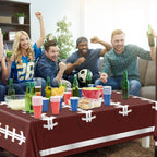 Dydamud Football Party Decorations – 3-Pack Disposable Tablecloths 108 x 54 in
