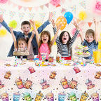 Dydamud Boba Tea Party Decorations - 3pc Waterproof Tablecloths