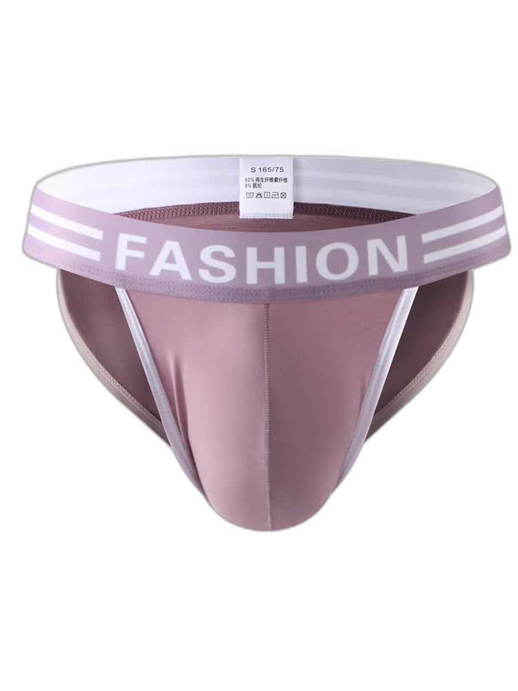 3 Pack Men's High-Cut Sexy Comfortable U-Convex Breathable Briefs