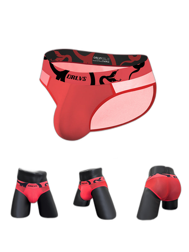 Men's Mesh Sport Briefs with Contoured Pouch & Ventilation