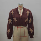 Short Coat Knitted Cardigan Women's Sweater