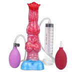 Molten - 10 Inch Inflatable Squirting Knot Dildo - Fantasy Dildo
