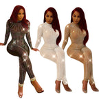 New Hot Drill Mesh Women's Jumpsuit