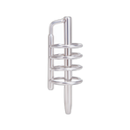 Prowler RED Urethral Plug & Cage Silver