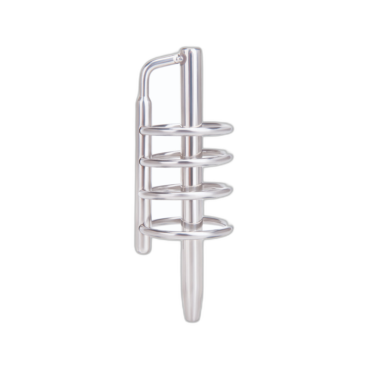 Prowler RED Urethral Plug & Cage Silver