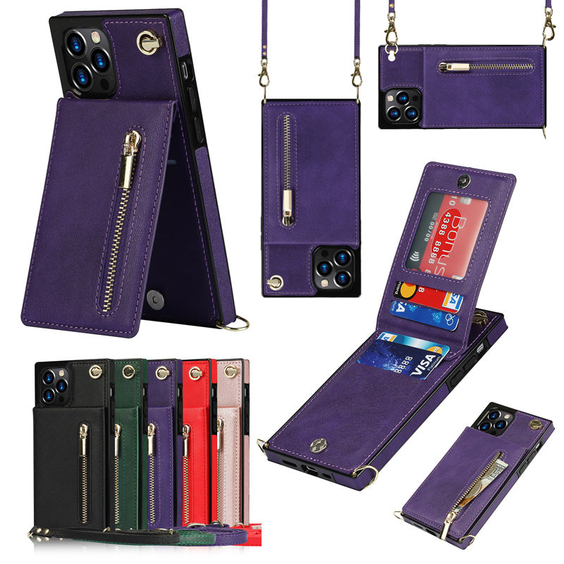 Mobile Phone Case Leather Messenger Protective Cover