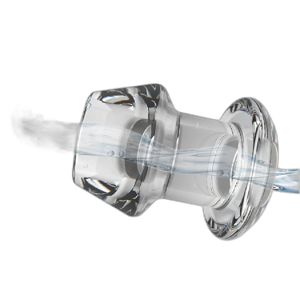 Crystal -  Clear Hollow Butt Plug - 5 Sizes