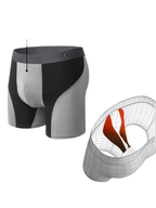 Breathable Sports Boxer Briefs with Open Fly