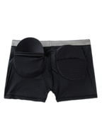 Sponge Cushion Mesh Buttock Boxer Briefs