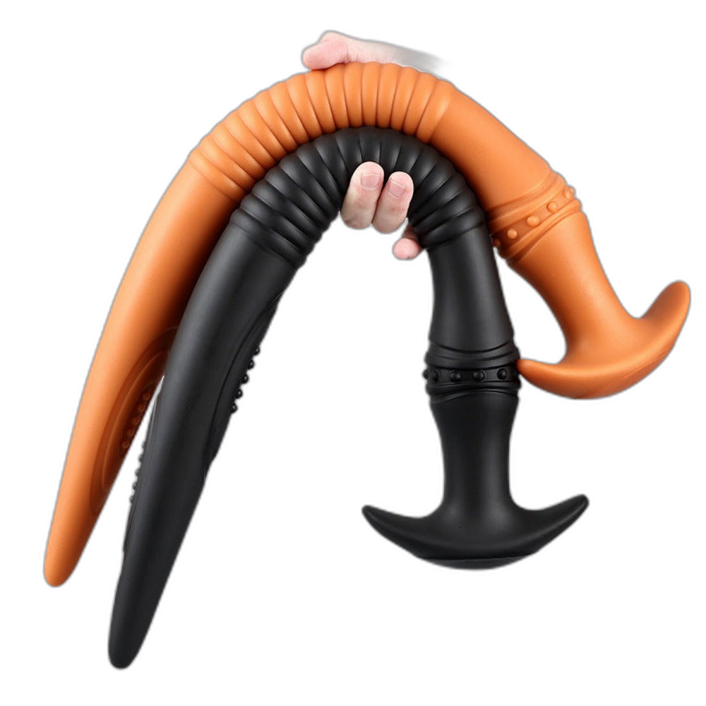 The Eel Anal Plug - Long Butt Plug - Ribbed Butt Plug