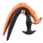 The Eel Anal Plug - Long Butt Plug - Ribbed Butt Plug